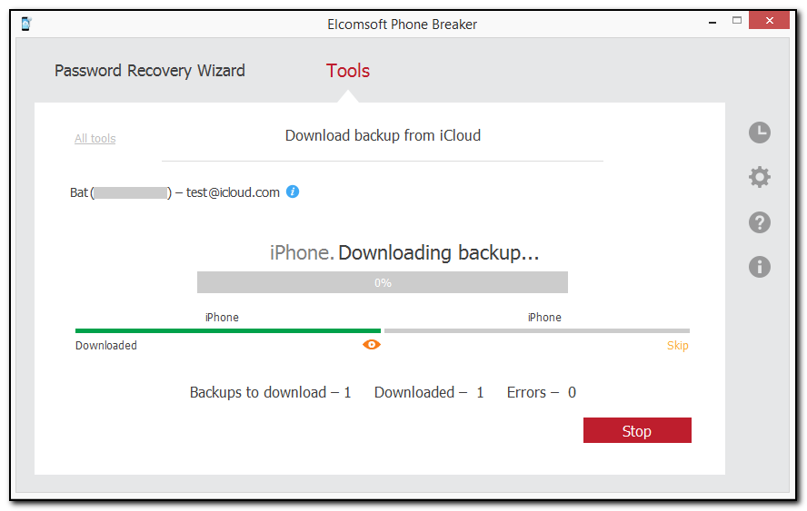 download backups several